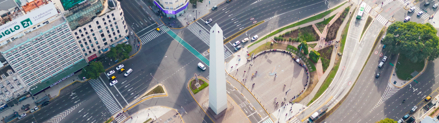Obelisco Ciudad de Buenos Aires Vista aérea Barrio San Nicolás Buenos Aires