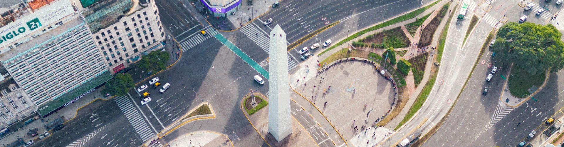 Obelisco Ciudad de Buenos Aires Vista aérea Barrio San Nicolás Buenos Aires